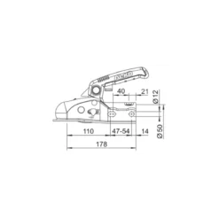 AL-KO Tête D'attelage AK 161 -Fiamma Soldes al ko tete d attelage ak 161 4