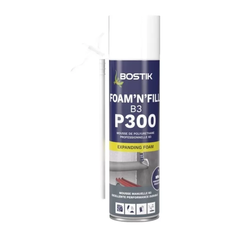 BOSTIK Mousse PU P300 Foam’N’Fill Pro B3 1 BOSTIK Mousse PU P300 Foam’N’Fill Pro B3