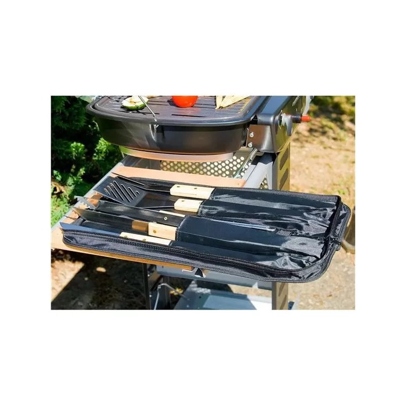 CAMPINGAZ Sacoche 5 Ustensiles Avec Manche En Bois 2 CAMPINGAZ Sacoche 5 Ustensiles Avec Manche En Bois – Image 2