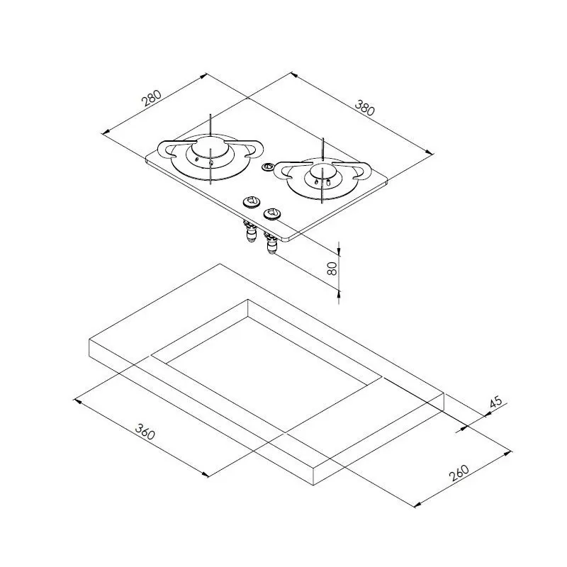CAN Burny Cristal 2 Feux Oblique 3 CAN Burny Cristal 2 Feux Oblique – Image 3