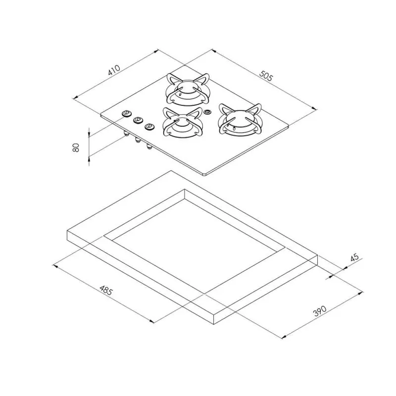 CAN Burny Cristal 3 Feux | PV1355 2 CAN Burny Cristal 3 Feux | PV1355 – Image 2