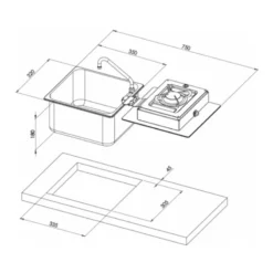 CAN Foldy Carrée | LC1710 -Fiamma Soldes can foldy carree lc1710 2