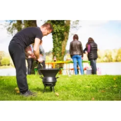 CAO Barbecue Rond Fonte H 49,5 Cm "Belle époque" -Fiamma Soldes cao barbecue rond fonte h 495 cm belle epoque 2