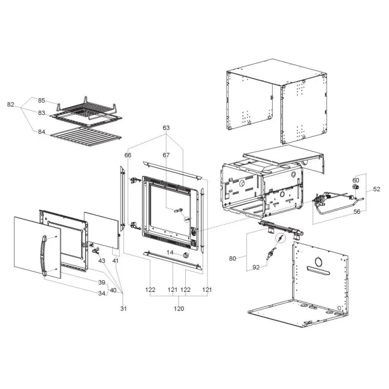 DOMETIC Pièce Détachée Four F0300 1 DOMETIC Pièce Détachée Four F0300