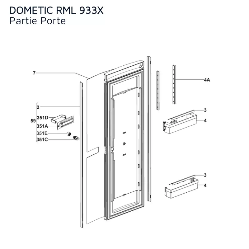 DOMETIC Pièces Détachées RML933X 2 DOMETIC Pièces Détachées RML933X – Image 2