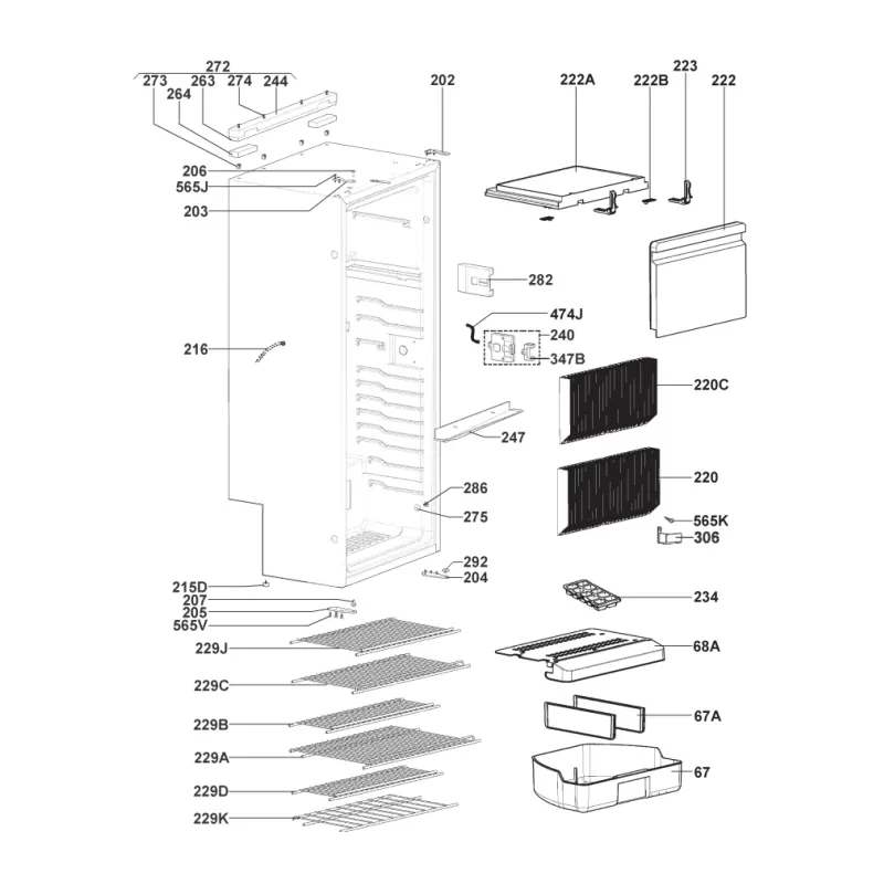 DOMETIC Pièces Détachées RMSL8500 1 DOMETIC Pièces Détachées RMSL8500