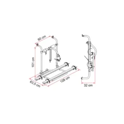 FIAMMA Carry-Bike Caravan Hobby 3 FIAMMA Carry-Bike Caravan Hobby -Fiamma Soldes fiamma carry bike caravan hobby 1