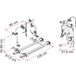 FIAMMA Carry Bike Pro L80 -Fiamma Soldes fiamma carry bike pro l80 1