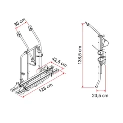 FIAMMA Carry Bike | VW T4 - Double Porte -Fiamma Soldes fiamma carry bike vw t4 double porte 2