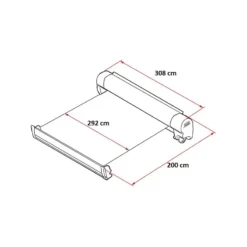 FIAMMA F45 S 300 | VW T5 T6 L2 -Fiamma Soldes fiamma f45 s 300 vw t5 t6 l2 7