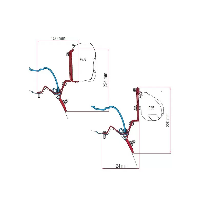 FIAMMA Kit M F45 / F35 V Class Marco Polo 1 FIAMMA Kit M F45 / F35 V Class Marco Polo