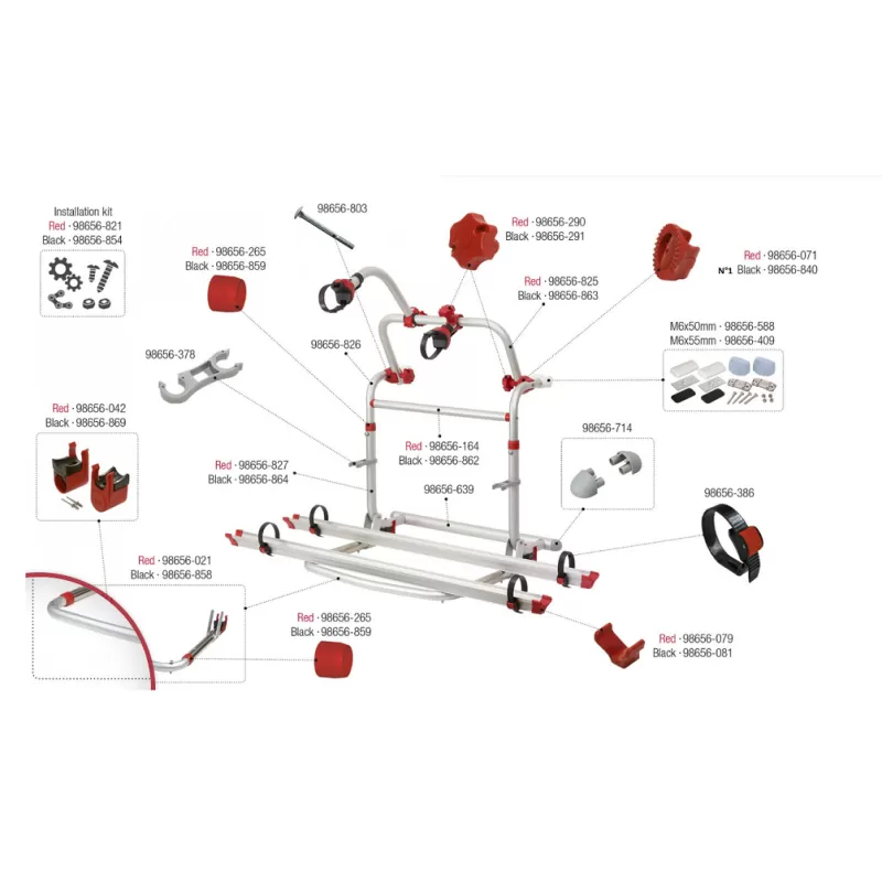 FIAMMA Pièces Détachées Carry-Bike Pro M 1 FIAMMA Pièces Détachées Carry-Bike Pro M