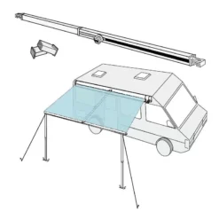 FIAMMA Rafter F45 / F80 / F65 -Fiamma Soldes fiamma rafter universel 4