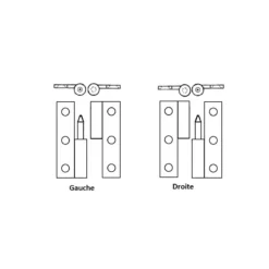 FS Charnière Laiton 100 X 47 X 4 Mm -Fiamma Soldes fs charniere laiton 100 x 47 x 4 mm 2