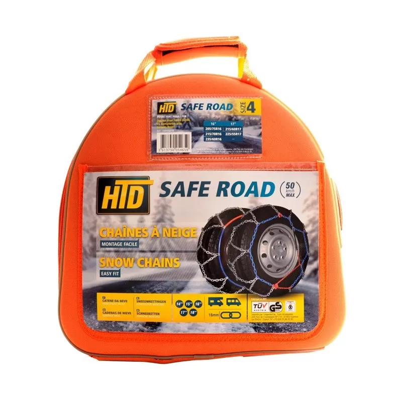 HTD Chaînes Saferoad Taille 4 / 16" Et 17" 2 HTD Chaînes Saferoad Taille 4 / 16" Et 17" – Image 2