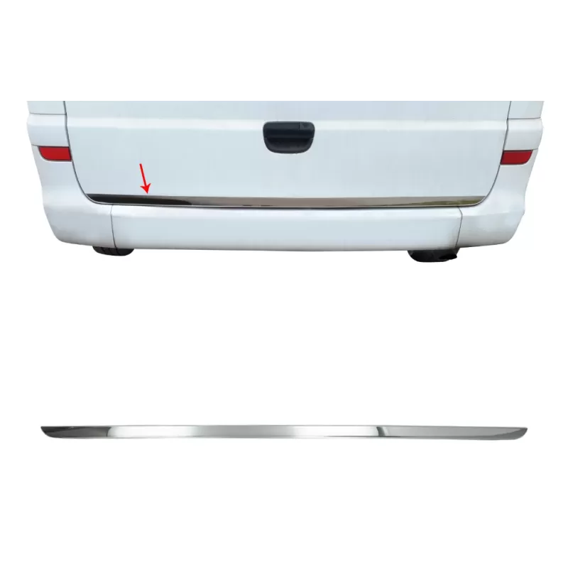 OMAC Baguette De Protection Hayon Inox MB Vito W639 1 OMAC Baguette De Protection Hayon Inox MB Vito W639