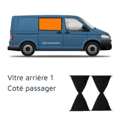 OMAC Rideaux Arrière | VW T5 T6 -Fiamma Soldes omac rideaux arriere vw t5 t6 4