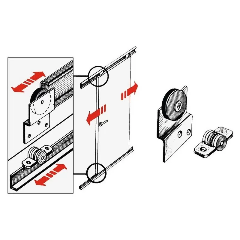 OSCULATI Chariot Et Rail De Porte 1 OSCULATI Chariot Et Rail De Porte