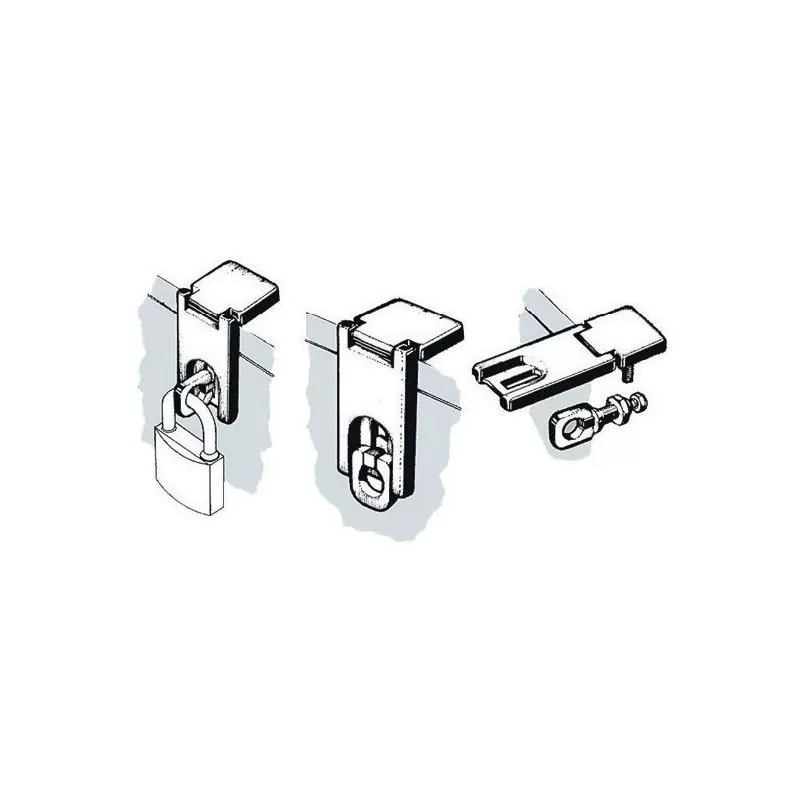 OSCULATI Charnière à Cadenas Flush 89 X 32 Mm 2 OSCULATI Charnière à Cadenas Flush 89 X 32 Mm – Image 2