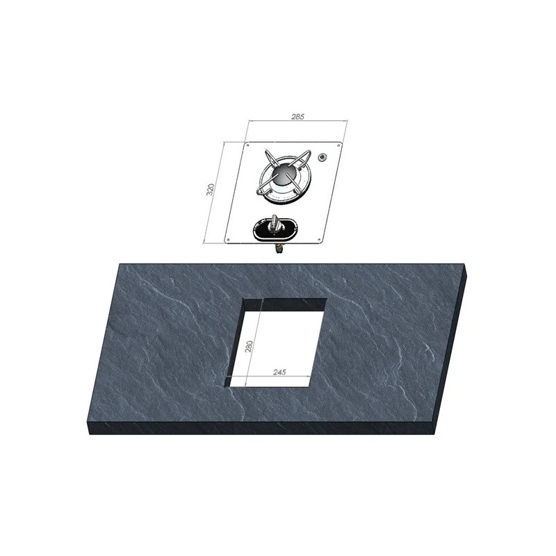 OSCULATI Réchaud 1 Feu 2 OSCULATI Réchaud 1 Feu – Image 2