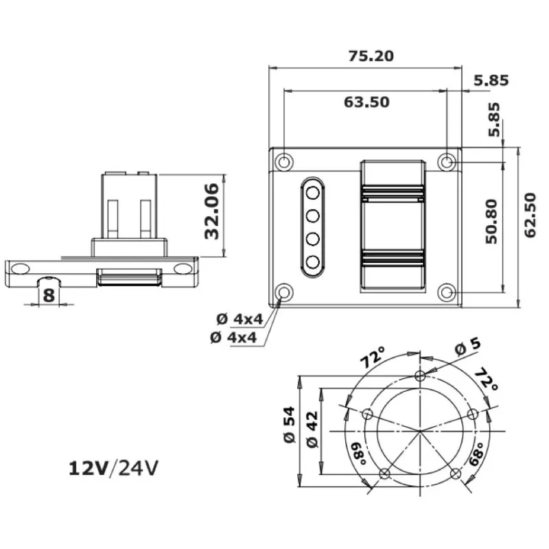 OSCULATI Kit Indicateur + Sonde Eaux Noires 3 OSCULATI Kit Indicateur + Sonde Eaux Noires – Image 3