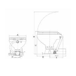 OSCULATI WC Electrique 12 V Evolution Space Saver 6 OSCULATI WC Electrique 12 V Evolution Space Saver -Fiamma Soldes osculati wc evolution space saver 12 v 2