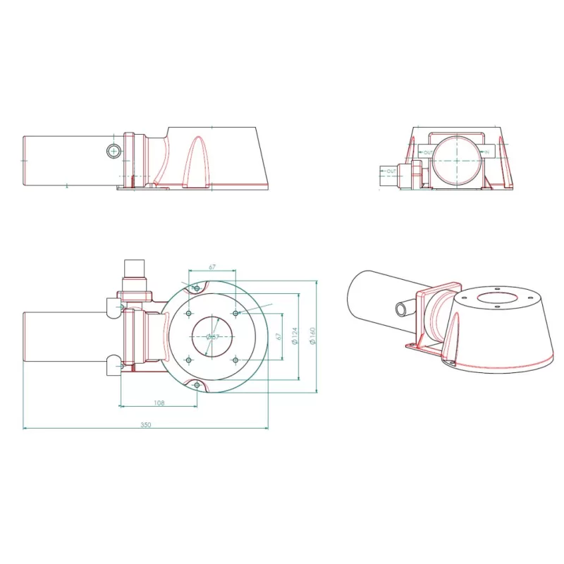 OSCULATI WC Electrique 12 V Evolution Space Saver 4 OSCULATI WC Electrique 12 V Evolution Space Saver – Image 4