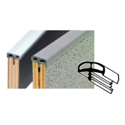 REIMO Profilé En T Rembourré Avec Retour 15 Mm - 5 M