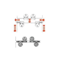 SEAWORLD Charnière Dégontable Laiton