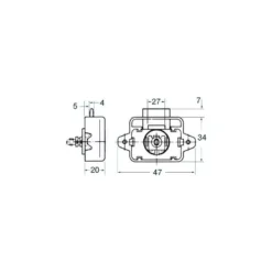 FS Serrure Poussoir Petit Modèle -Fiamma Soldes seaworld serrure poussoir petit modele 2