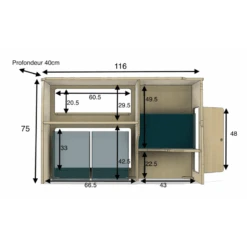 SIMPLE VANS Meuble Latéral Trafic 3 -Fiamma Soldes simple van meuble lateral trafic 3 8