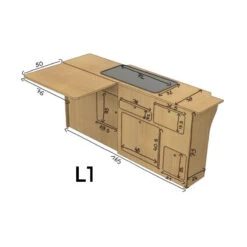SIMPLE VANS Meuble Latérale VASP | VW T5/T6 -Fiamma Soldes simple vans meuble laterale vasp t5 t6 10