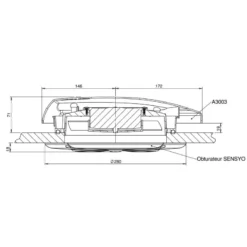 SIROCO Aérateur 3003 + Sensyo 24 V -Fiamma Soldes siroco aerateur 3003 sensyo 3