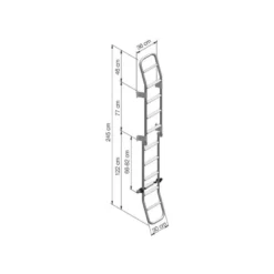 THULE Ladder 10 Steps -Fiamma Soldes thule ladder double 10 3