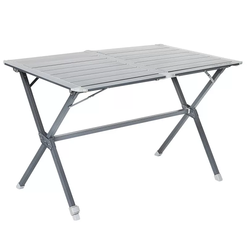TRIGANO Table à Clayettes Aluminium 115 Cm 1 TRIGANO Table à Clayettes Aluminium 115 Cm