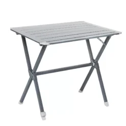 TRIGANO Table à Clayettes Aluminium 80 Cm