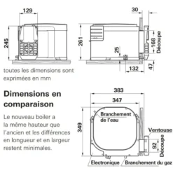 TRUMA BGE 10 Boiler Gaz / électrique -Fiamma Soldes truma bge 10 boiler gaz electrique 2