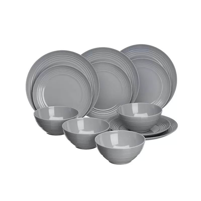VIA MONDO Set Vaisselle Cool Grey 1 VIA MONDO Set Vaisselle Cool Grey