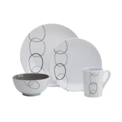 VIA MONDO Set Vaisselle Rings -Fiamma Soldes via mondo set vaisselle rings 1